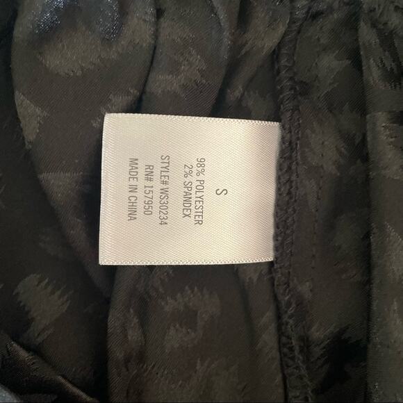 Mi Ami Andey Animal Print Black Joggers Satin Leopard Tapered Pants STYLEWS30234 - Picture 14 of 16